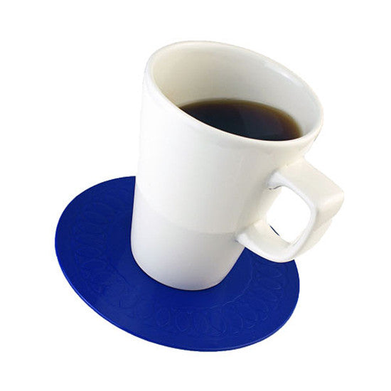Tapete redondo antideslizante Tenura 19 cm Ø azul