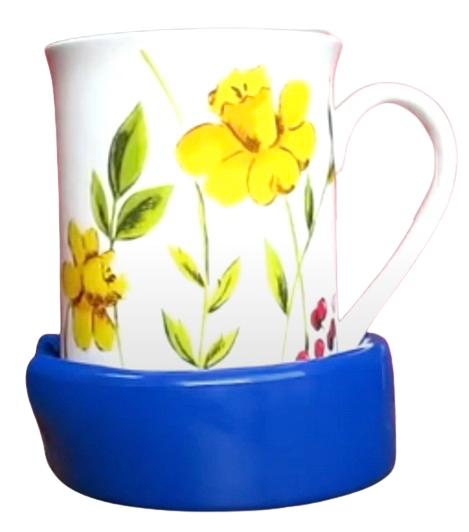 Posavasos antideslizante Tenura 90 mm Ø azul